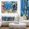 Designart - Fish in Coral Reef - Seascape Photography Canvas Art Print